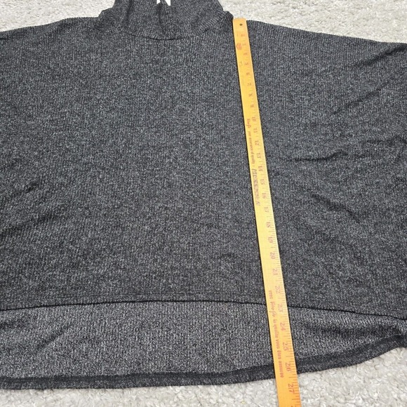 Amadi Gray Poncho‎ Top Small Cowl Neck Oversized Dolman Sleeve Soft Cozy Boho - Picture 11 of 13